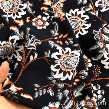 Rayon 30S Woven Fabric Normal Printed Poppy Design
